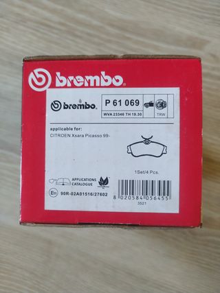 Pastillas Freno Brembo P61069 Citroen Xsara Picass