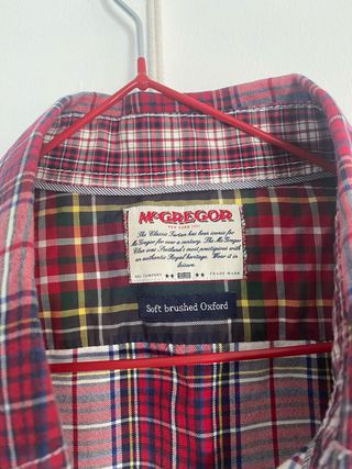 Camisa McGregor Hombre Cuadros Rojo