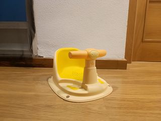 Asiento para bañera bebé amarillo