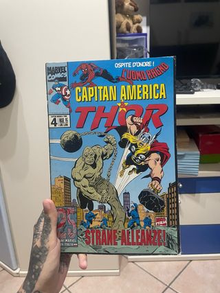 L’uomo ragno, capitan America e Thor