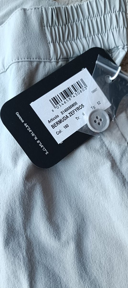 Pantaloni Slam Uomo Taglia 52 Grigio