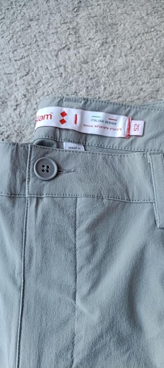 Pantaloni Slam Uomo Taglia 52 Grigio