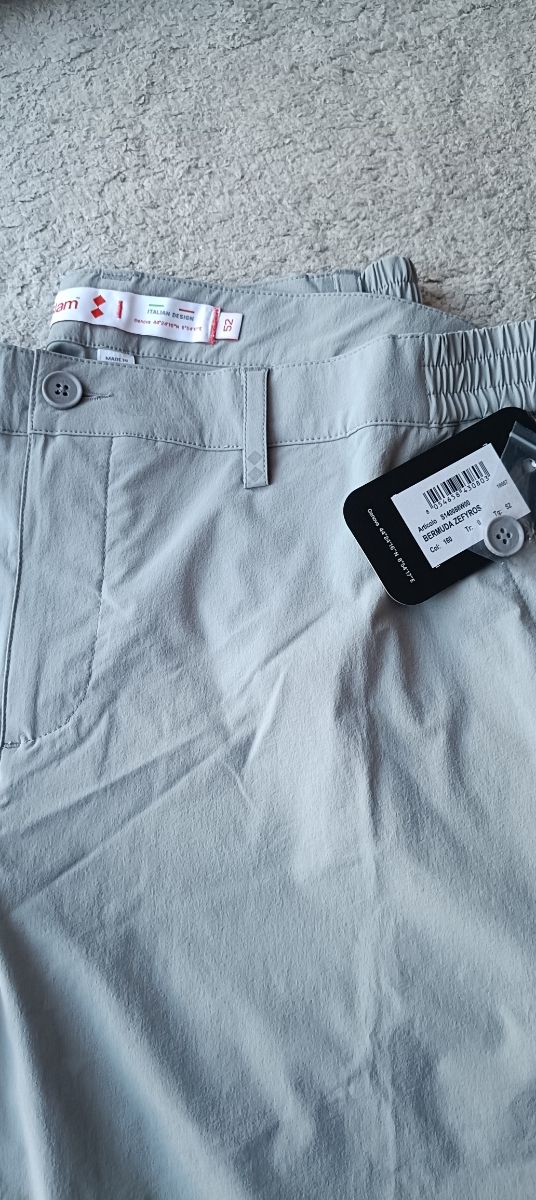 Pantaloni Slam Uomo Taglia 52 Grigio