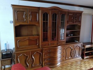 Mueble salón clásico madera años 90