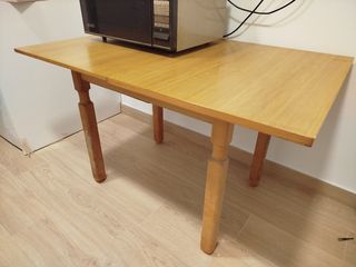 URGE VENDER Mesa de cocina extensible de madera