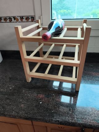 Botellero de madera