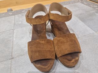 Sandalias Marrones Velour