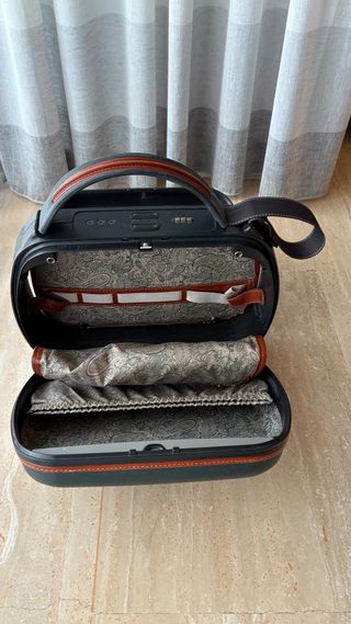 Pack Maletas Samsonite Verde y Cuero