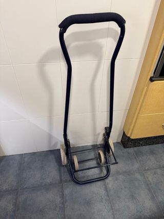 Carrito de la compra plegable azul