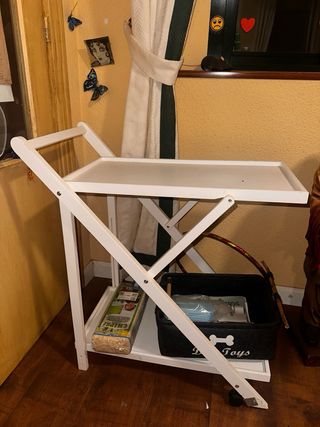 Carrito auxiliar plegable madera