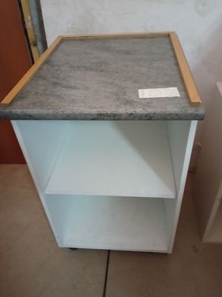 Mueble auxiliar madera ruedas