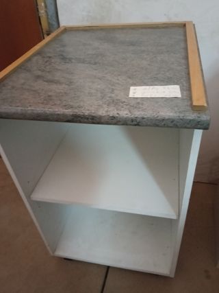 Mueble auxiliar madera ruedas