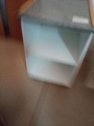 Mueble auxiliar madera ruedas