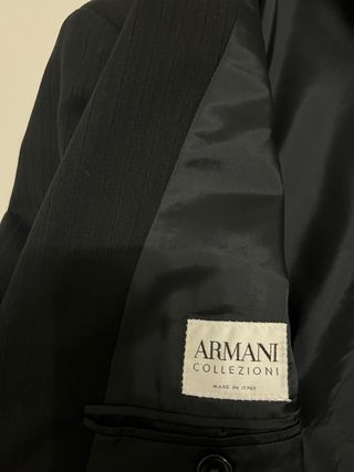 Traje boda ceremonia Armani Collezioni negro