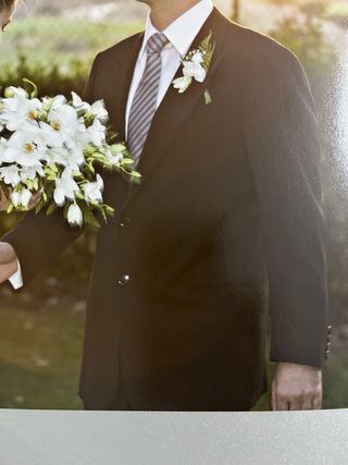 Traje boda ceremonia Armani Collezioni negro