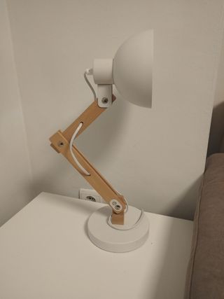 Lámpara Escritorio Madera y Metal