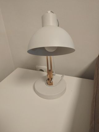 Lámpara Escritorio Madera y Metal