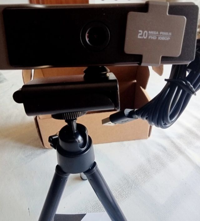 Cámara Web USB HD 2.0 Megapíxeles FHD 1080p