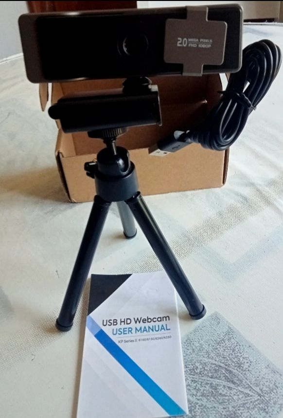 Cámara Web USB HD 2.0 Megapíxeles FHD 1080p