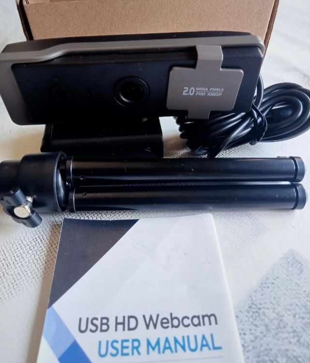 Cámara Web USB HD 2.0 Megapíxeles FHD 1080p