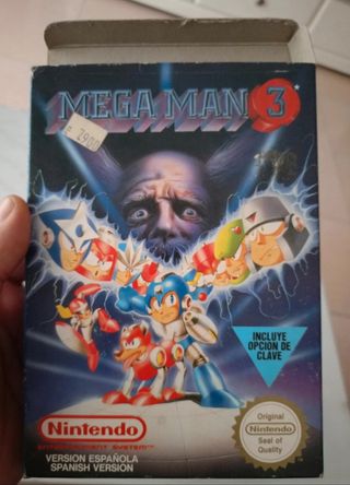 Mega Man 3 Nintendo NES ORiGiNaL Completo PAL Esp.