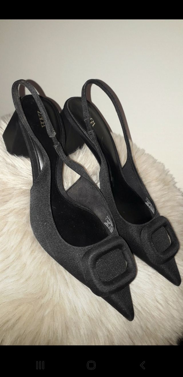 Zapato Zara Talla 37 Negro