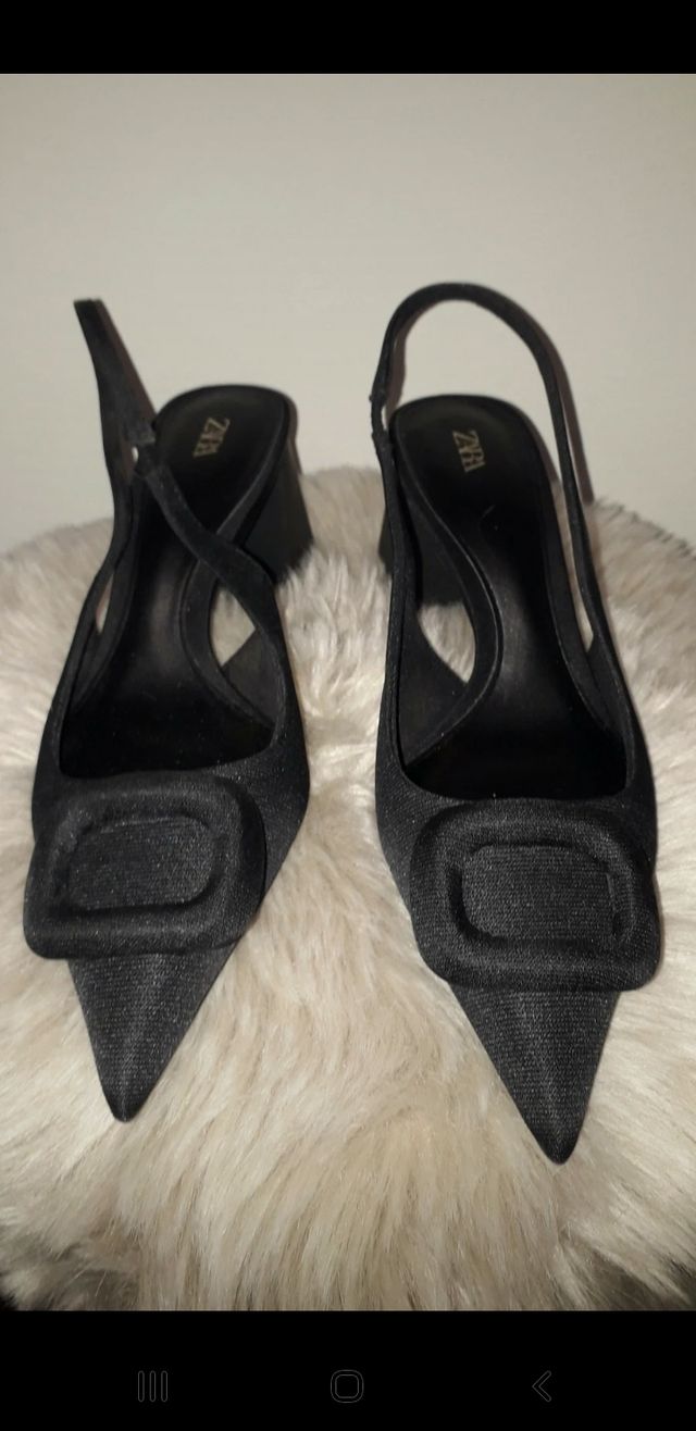 Zapato Zara Talla 37 Negro
