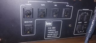 Amplificador Bettor CA-560 Plata