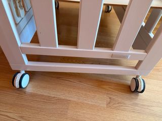 Minicuna de colecho Tramas Blanca