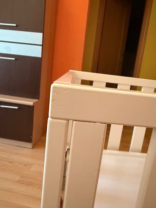 Minicuna de colecho Tramas Blanca