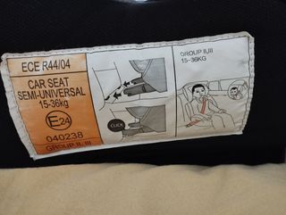 Silla de coche para niños gris
