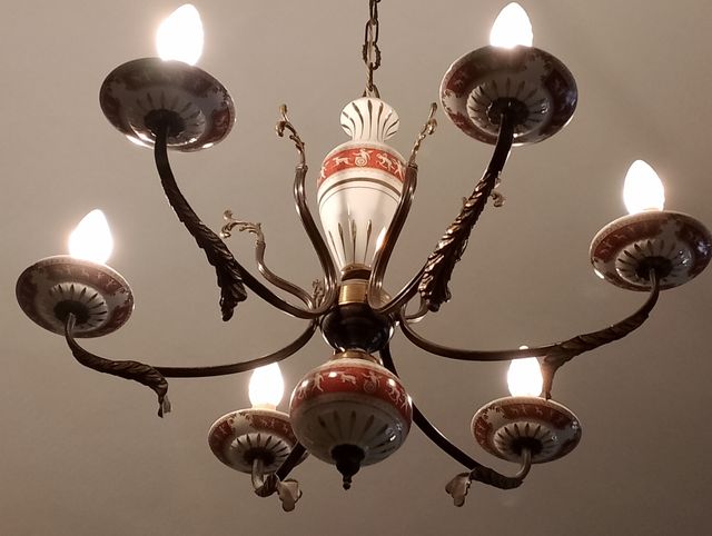 Lampadario vintage  disegno modello Ponti