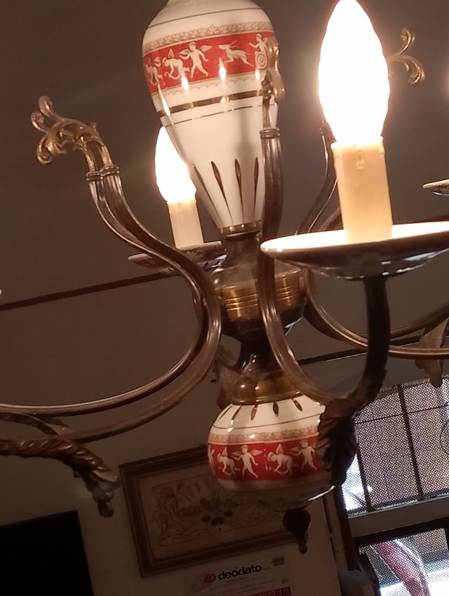 Lampadario vintage  disegno modello Ponti