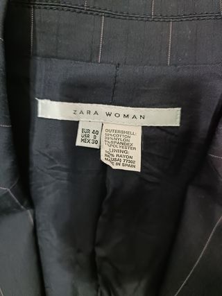 Blazer Zara Raya Vertical Talla 40
