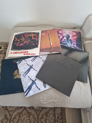 Pack 7 Vinilos Rock: Queen, Nirvana, Muse, AC/DC