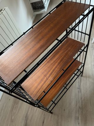 Estantería Metálica y Madera multistrux vintage.