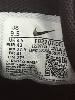 Nike Revolution 7 Talla 43 Negro