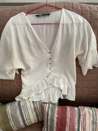 Blusa Zara Boho Chic Talla S