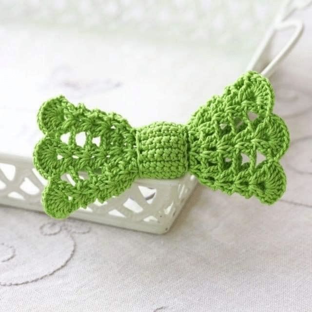 Lazo grande crochet Hecho a Mano (ideal colegio)❤️