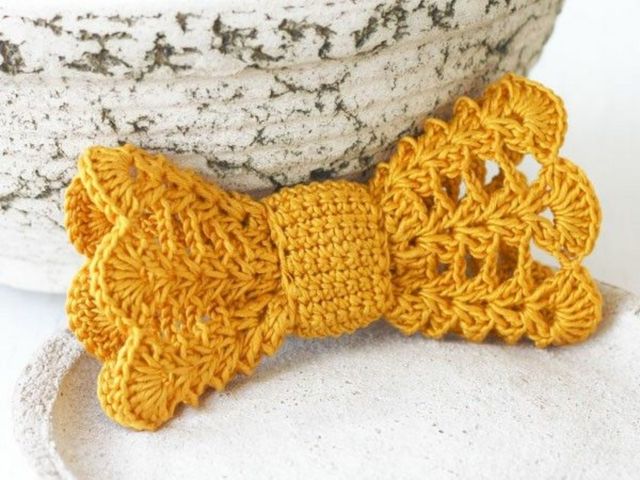 Lazo grande crochet Hecho a Mano (ideal colegio)❤️