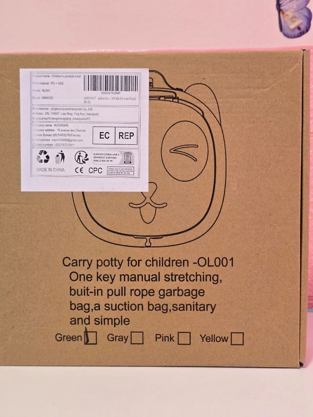 WC Portatile Cane Verde