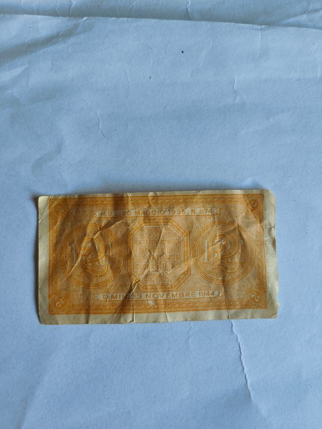 Banconota Lire 2 - Italia 1935/1944