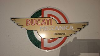 Placa Metal Ducati Meccanica Bologna 60x34cm