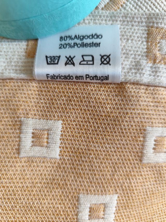 Colcha Algodón Cama Grande Beige/Blanco