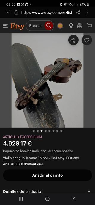 Violín Antiguo Jérôme Thibouville-Lamy 