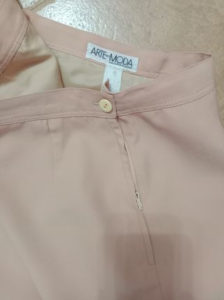 Traje de evento rosa para mujer