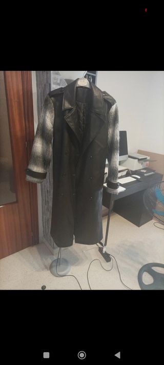 Gabardina larga mujer