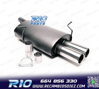 SILENCIOSO ESCAPE PARA BMW SERIE 3 E46 1998-2001 x2