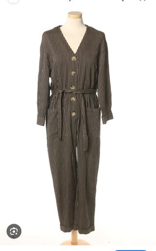 Mono Zara Rayas Beige y Marrón