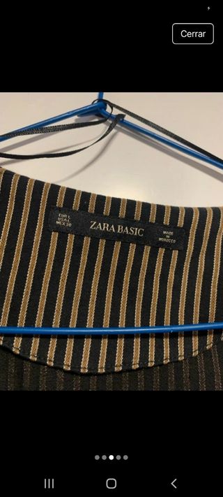 Mono Zara Rayas Beige y Marrón